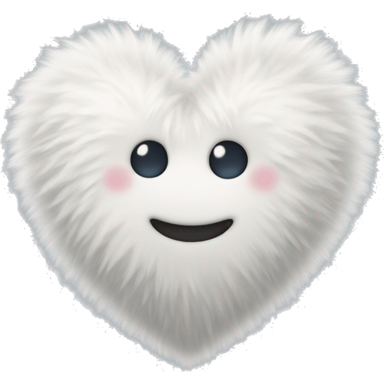 fluffy white heart emoji