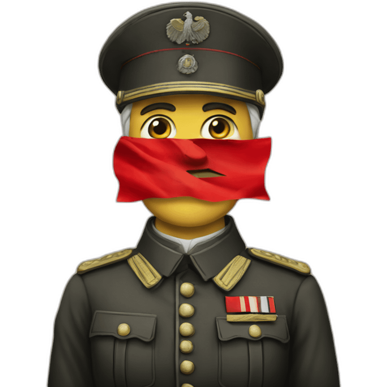 1918 German Leader with Red Flag Adolf emoji