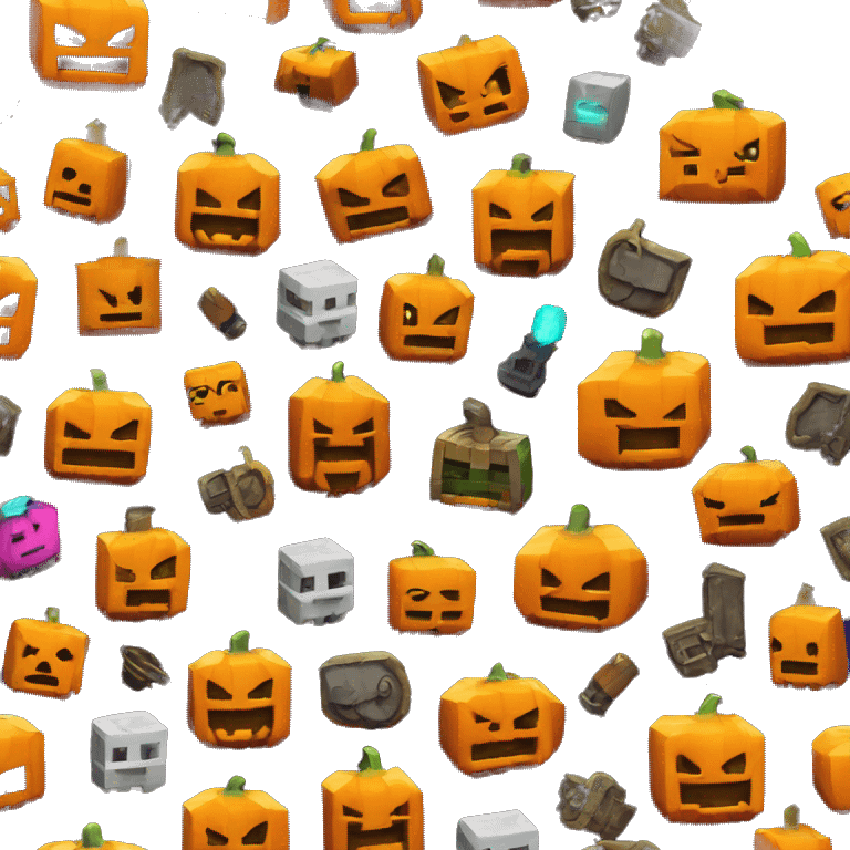 minecraft pumpkin halloween badge medal cyberpunk pokemon fear emoji