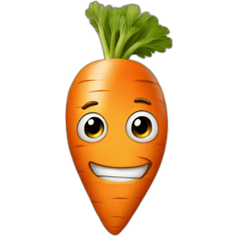 Carrot in the nose emoji