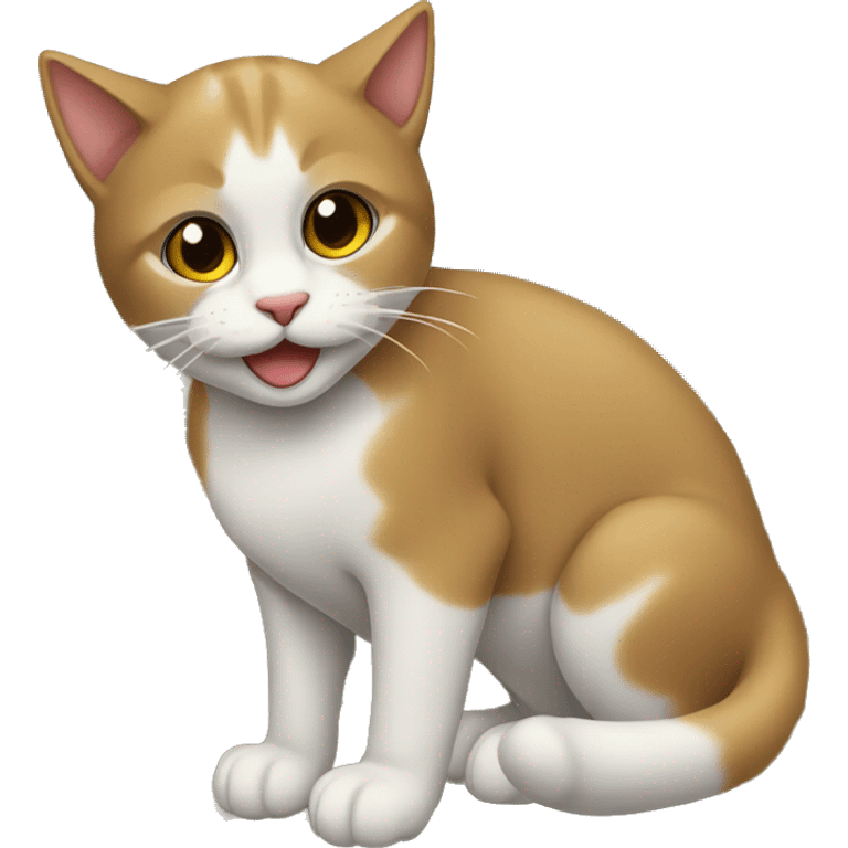 Gato com um village  emoji