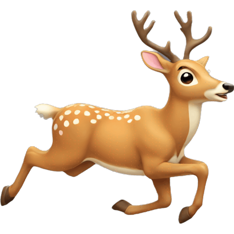 Deer running emoji