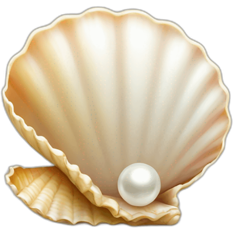 shell with pearl emoji