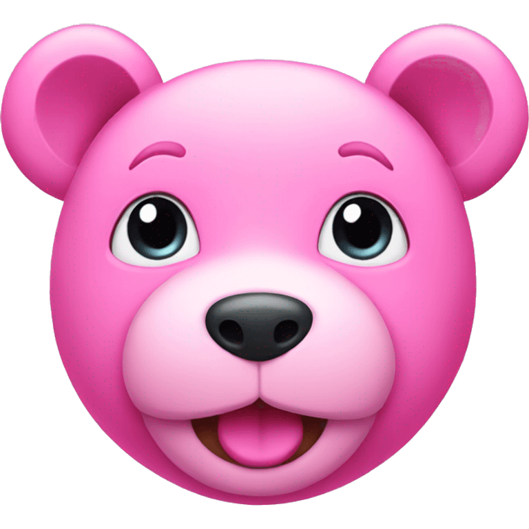 Pink teddy emoji