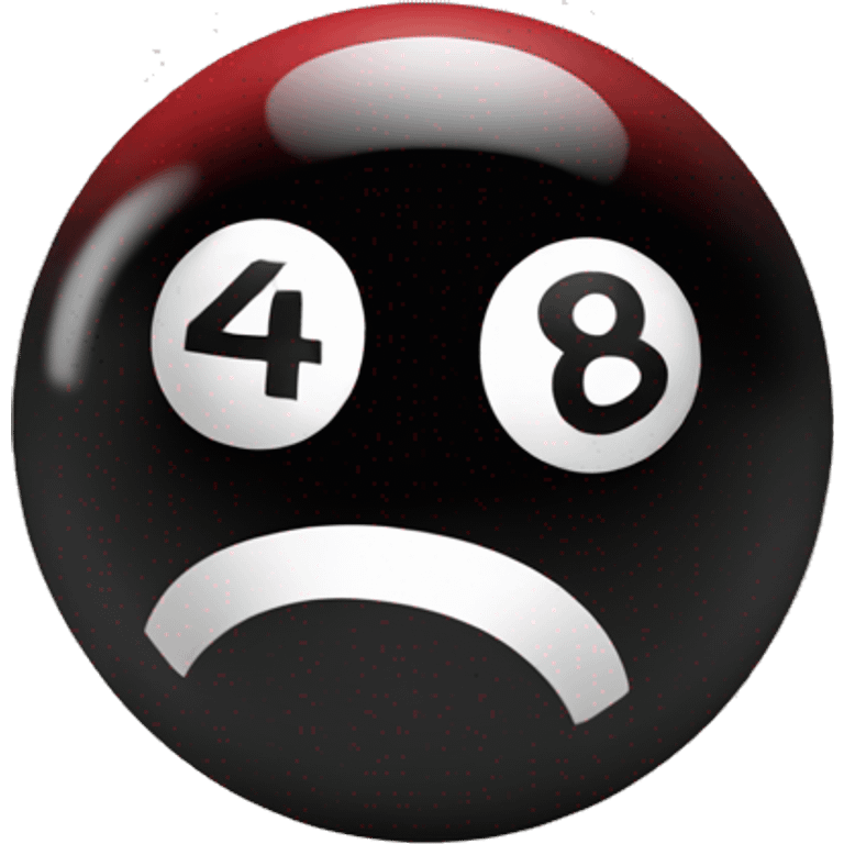 8 ball red emoji