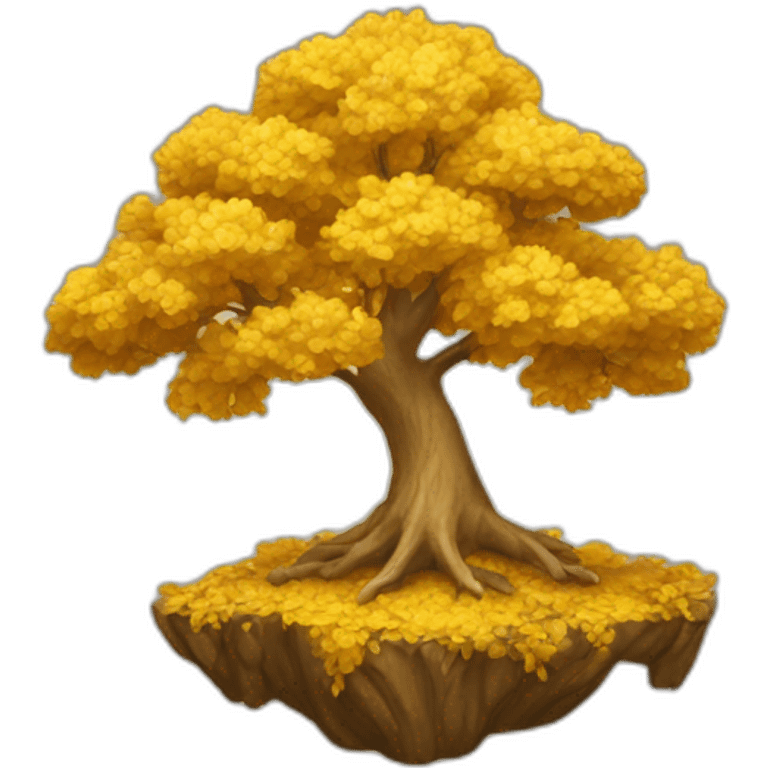 Golden tree emoji