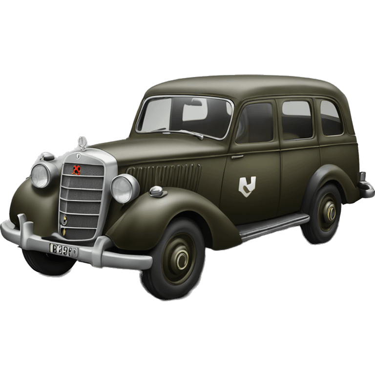  SS WW2 Mercedes German Staff Car emoji