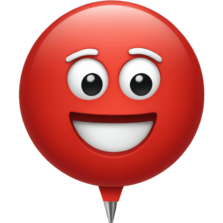 red push pin emoji