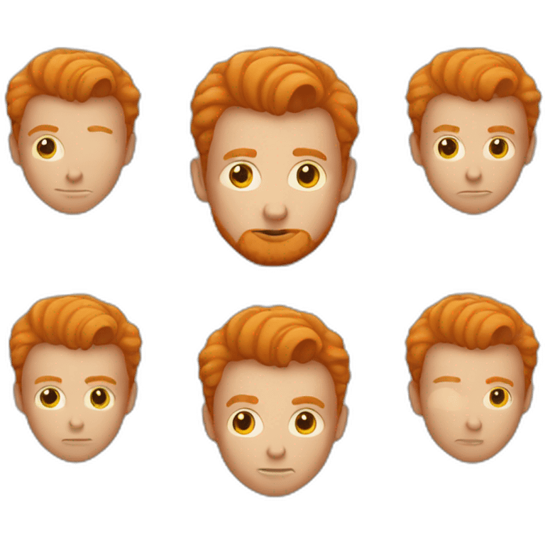 Ginger head man who are a gigachad emoji