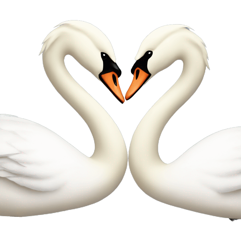 2 Swans in love emoji