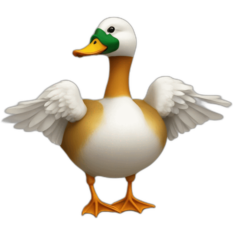 Canard doigt d'honneur emoji