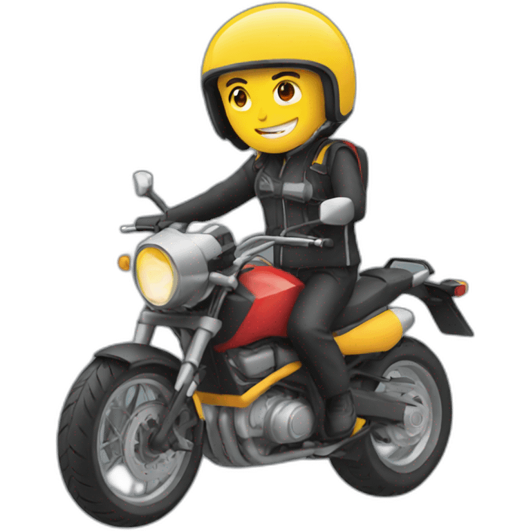 Moto en y emoji