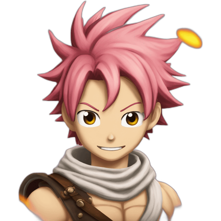 Natsu dragneel from Fairy tail rose air emoji