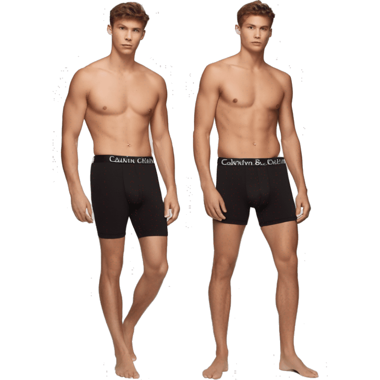 Black boxer briefs clothing Calvin klein emoji