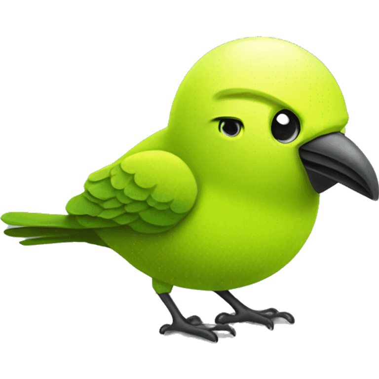 Tennis ball bird emoji