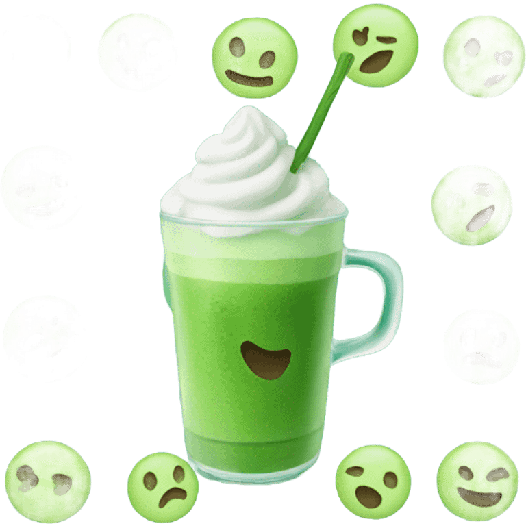 Ice matcha  emoji