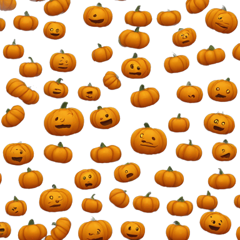 pumpkin without face emoji