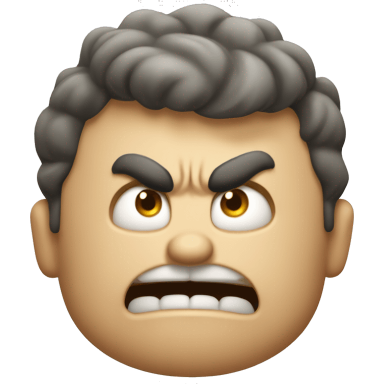 Angry, almost cartoonishly angry guy yelling "FRIP! emoji