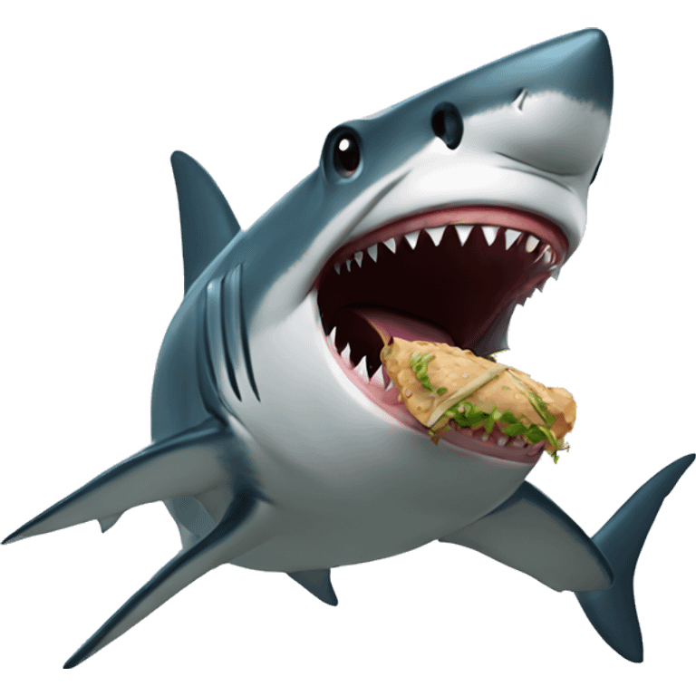 shark eating foo emoji