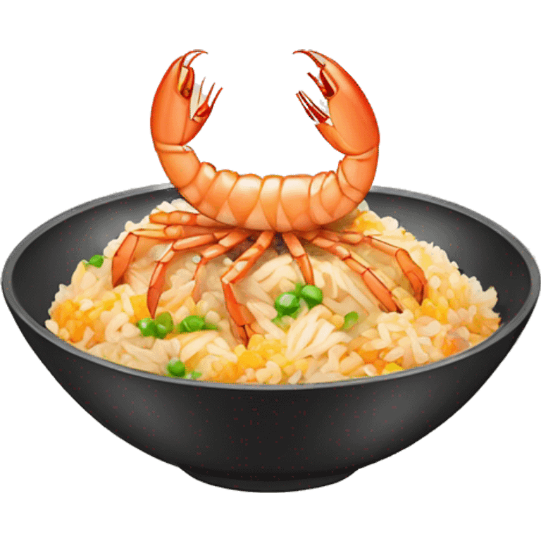 shrimp fried rice emoji