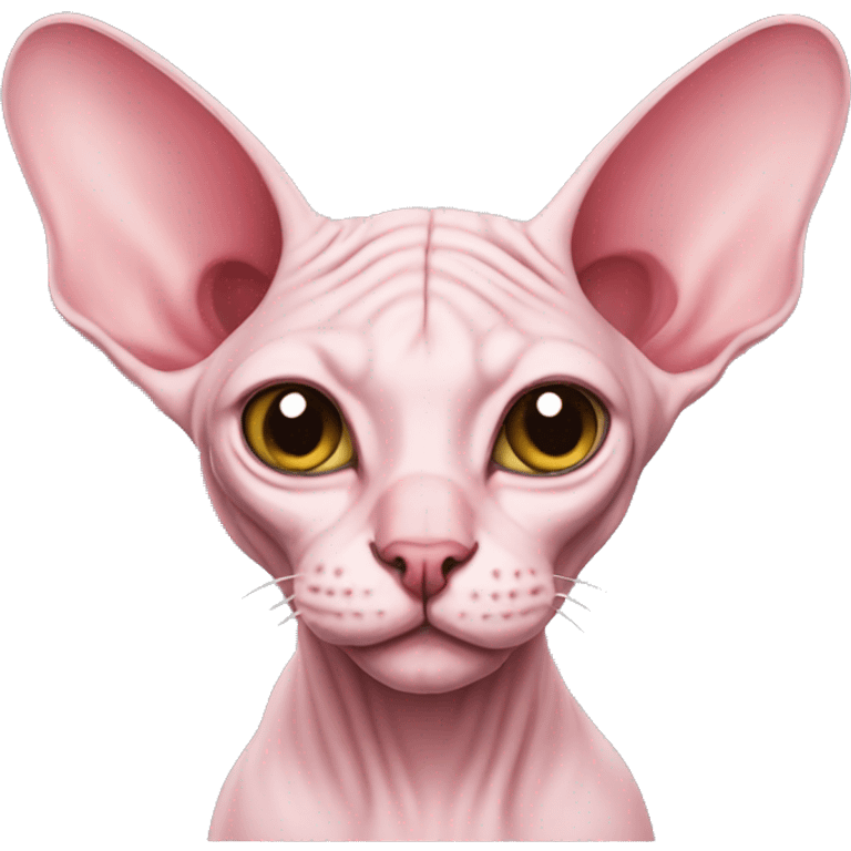 Pink sphynx cat  emoji