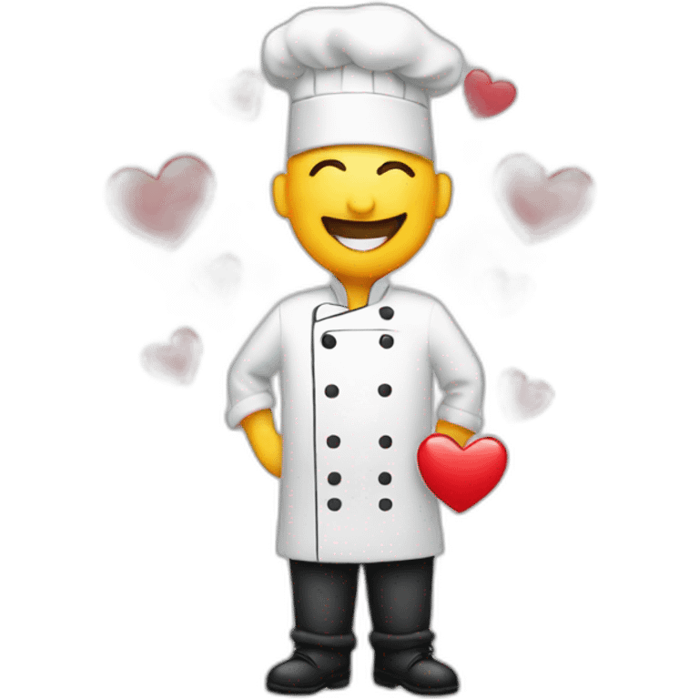 chef kiss with hearts emoji