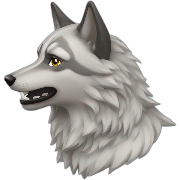 Loup rapide emoji