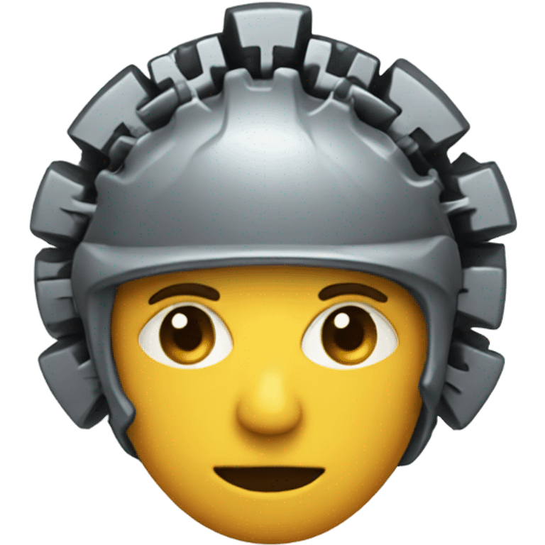 gear in head emoji