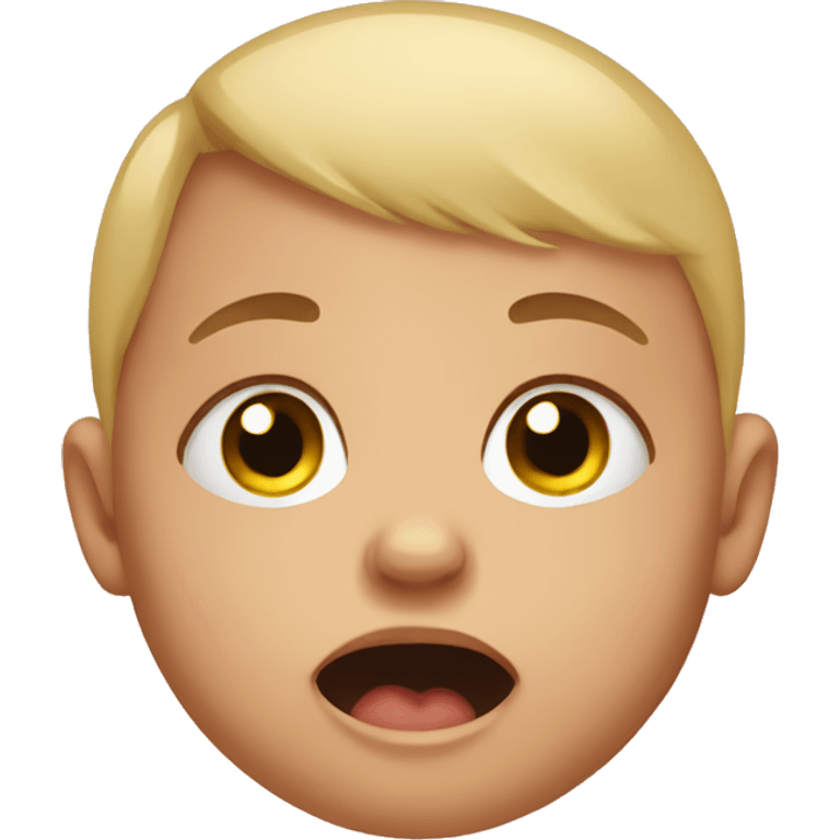 Crying baby  emoji