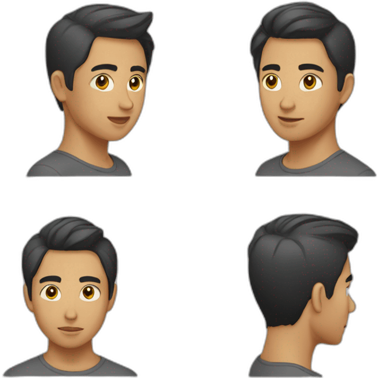 salt and pepper short hair filipino guy 1 image emoji