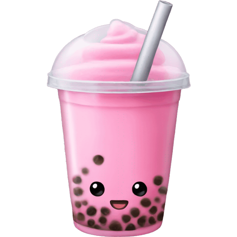 pink bubble tea  emoji