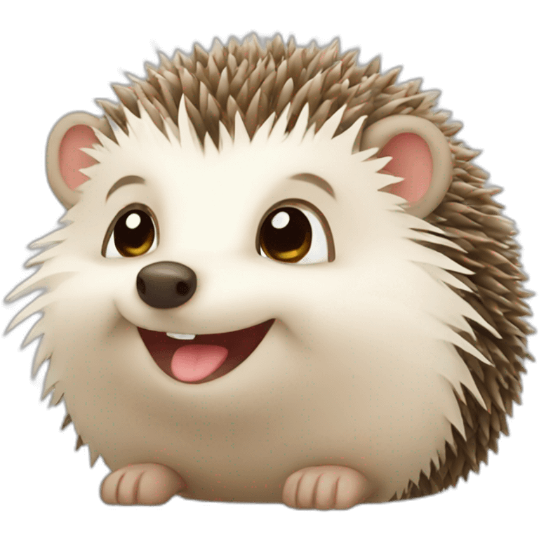 cute hedgehog emoji