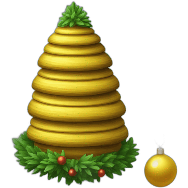 christmas tree toy beehive emoji