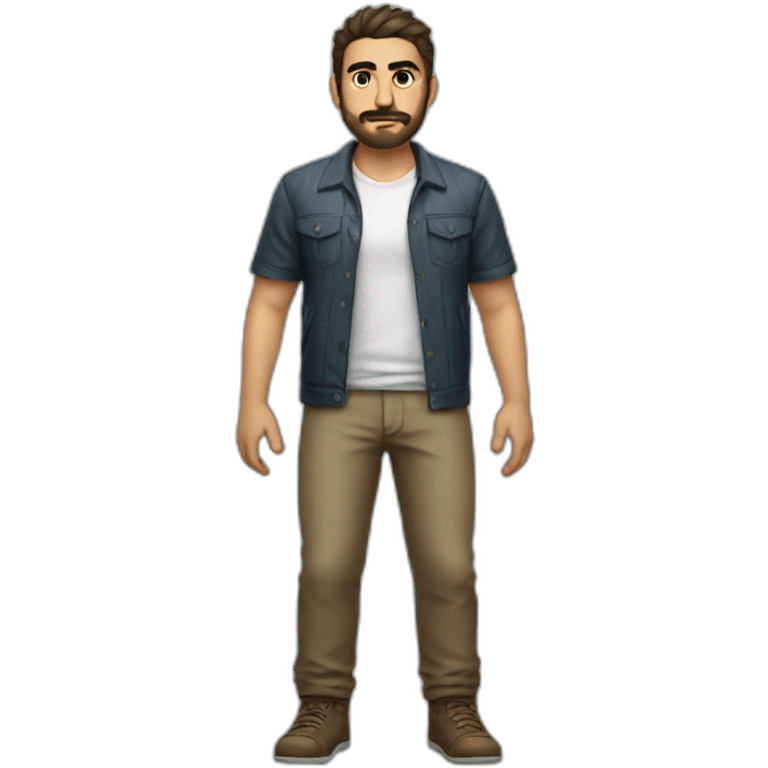 turkish gamer full body emoji