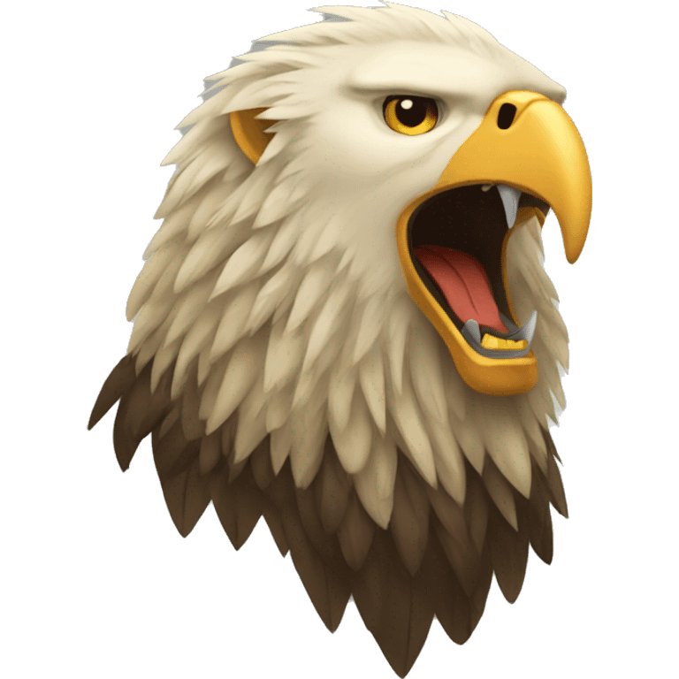 eagle merged with lion emoji