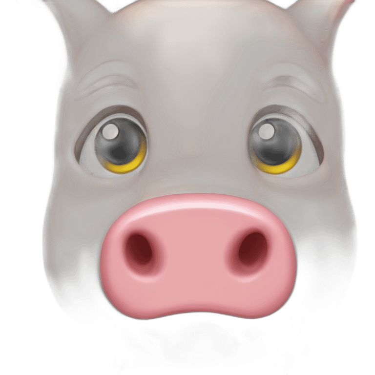 The little pig from three brothers who build a wood house emoji