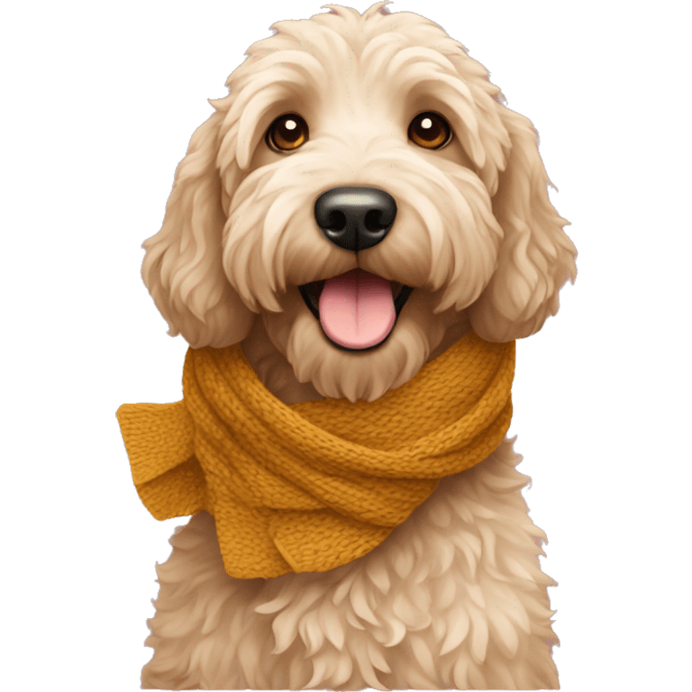 labradoodle-in-the-scarf emoji