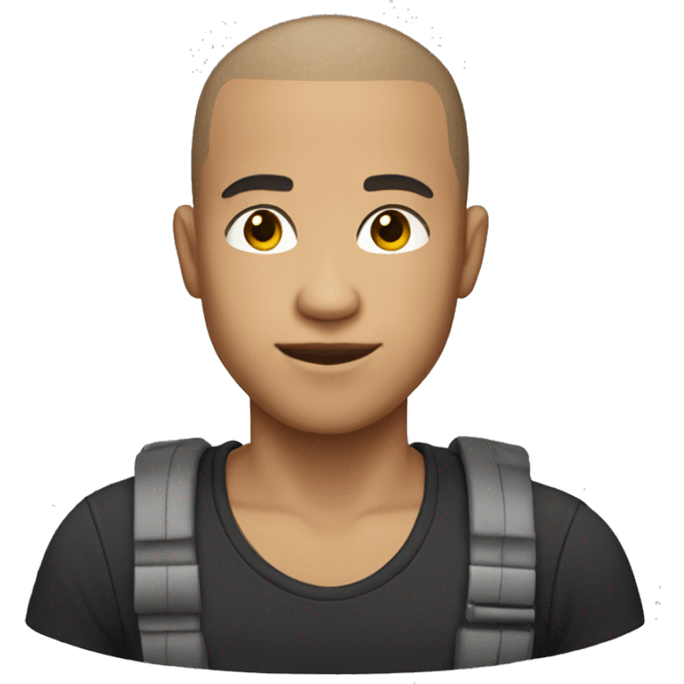 Male light skin with buzzcut hair  emoji