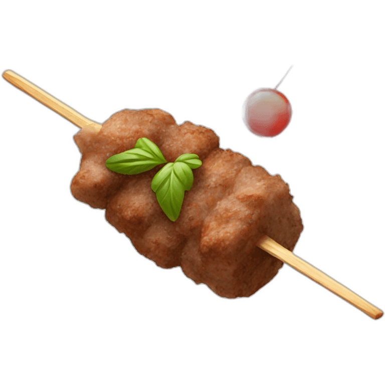 a skewer of lamb kebab emoji