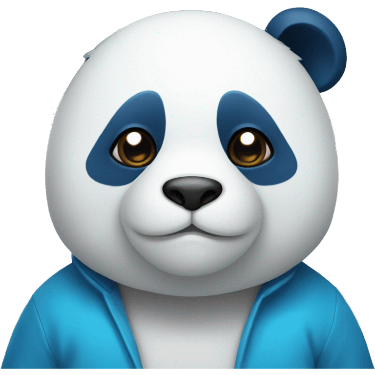 Panda in blue colour  emoji