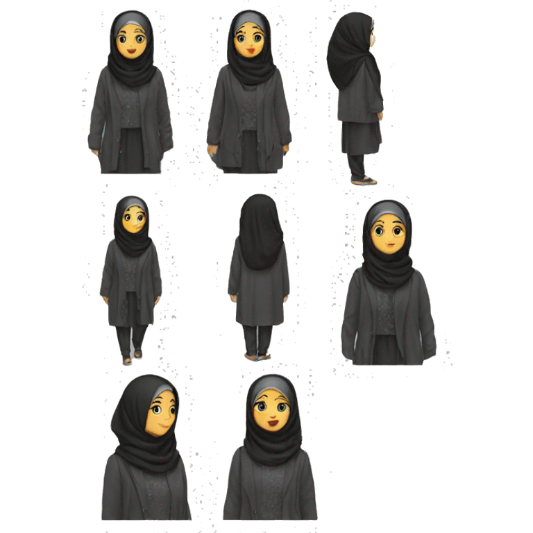 hijabi girl outfit emoji