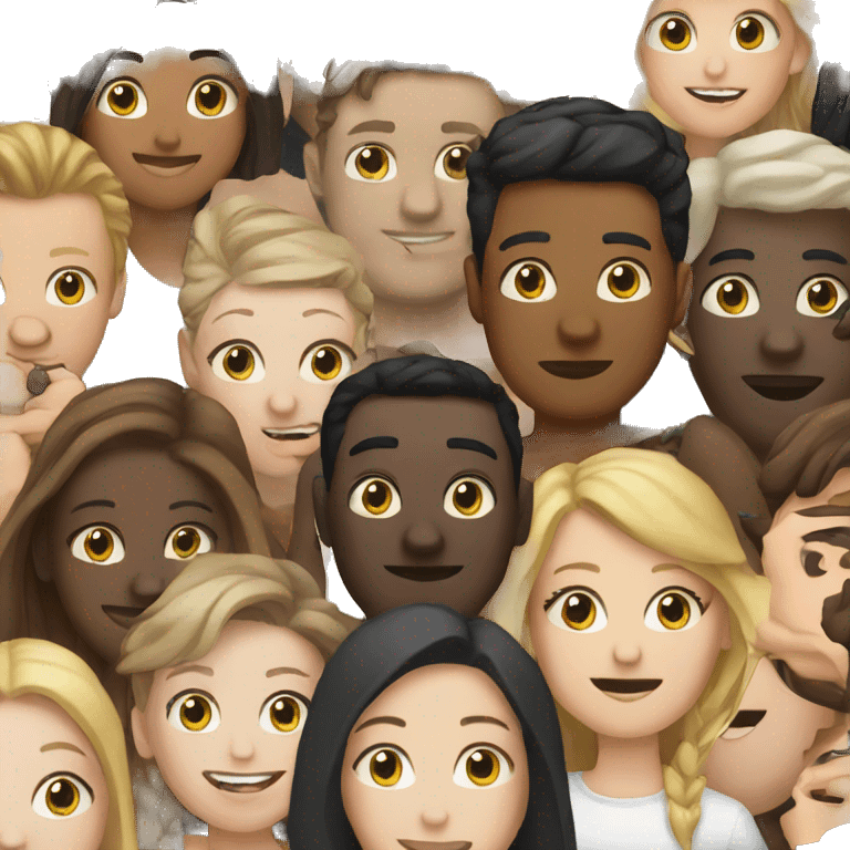 Group of white people  emoji