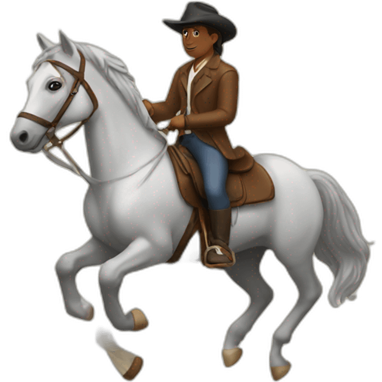 Novel riding a horse emoji