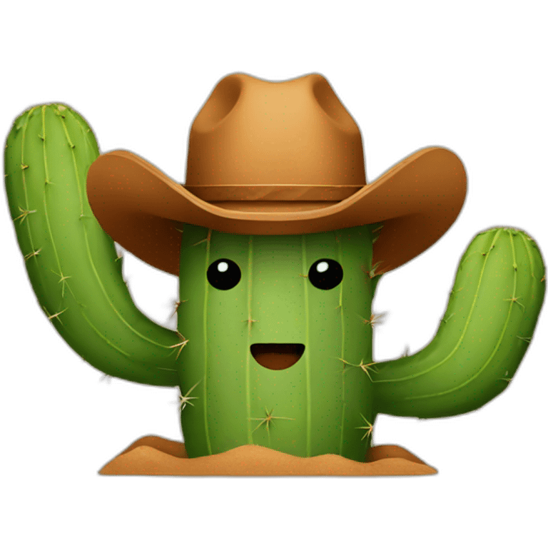 Cowboy cactus emoji