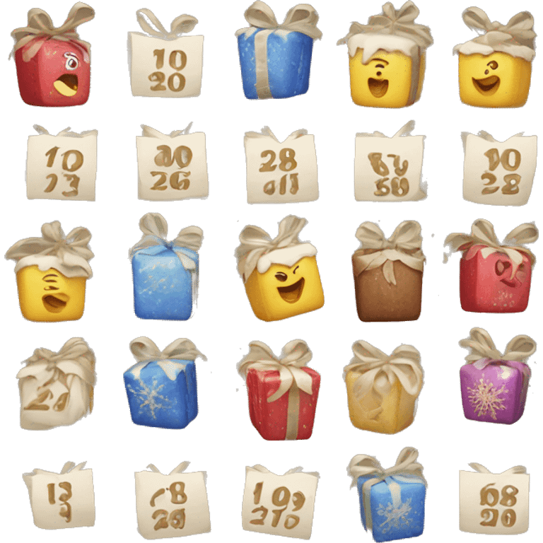 Advent calendar emoji