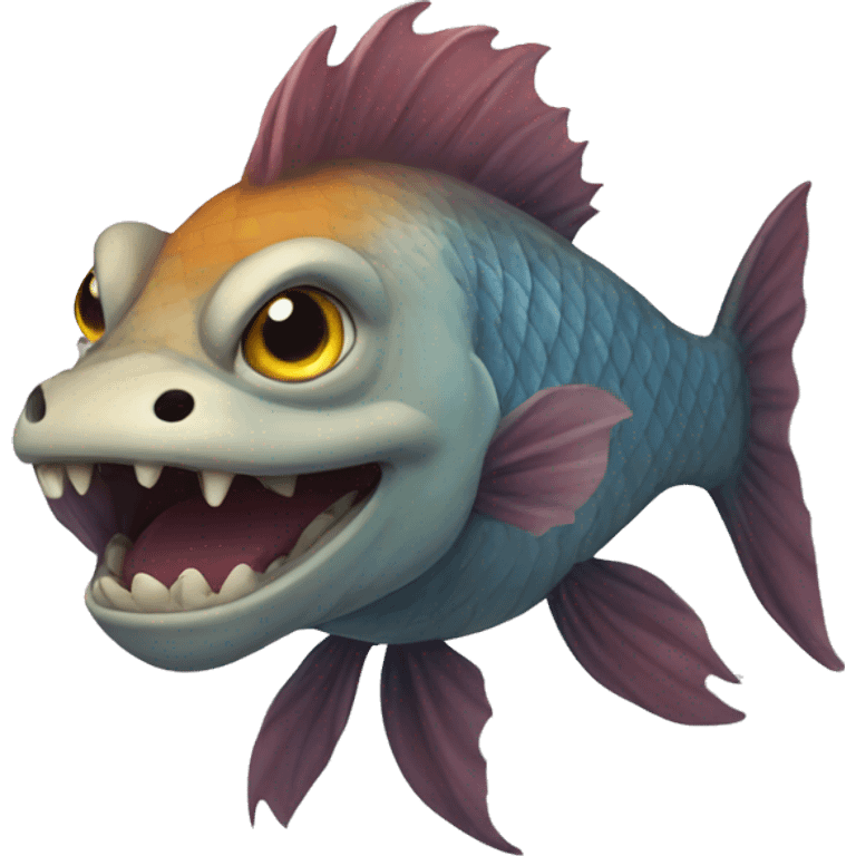 fish lion creature emoji