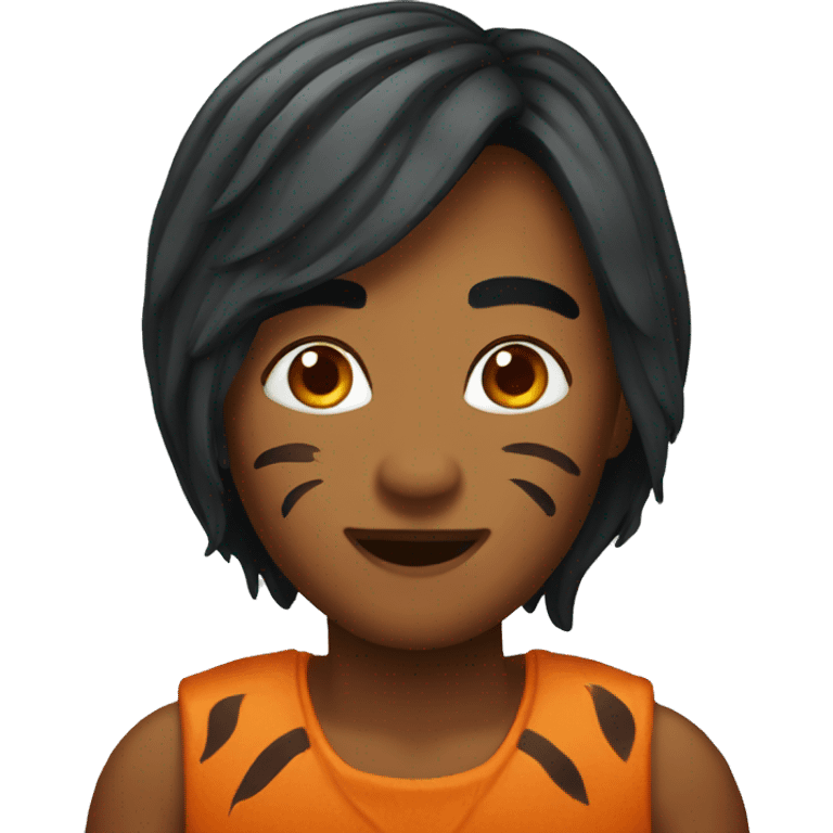 dark orange tiger lily emoji