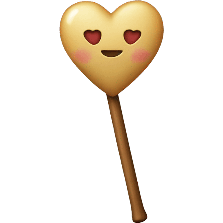 coeur avec un baton emoji