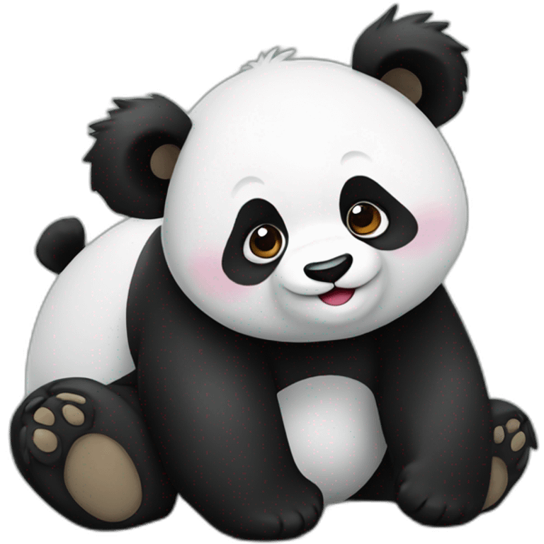 panda tiro con arco emoji