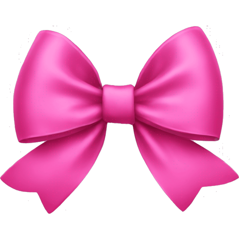 A Christmas pink bow emoji